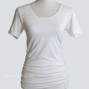 NWT Grace and Lace Perfect Fit Short Sleeve Top